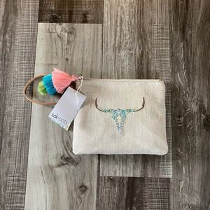 Sakroots Ariel Wristlet Zip Pouch Mojave Mirage